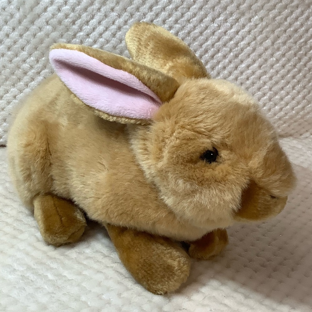 Unbranded Lifelike Plush Tan Bunny Rabbit Stuffed Animal Toy #2